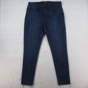 Banana Republic High Rise Skinny Jeans Dark Wash Blue Denim 32/14R S/793240-00